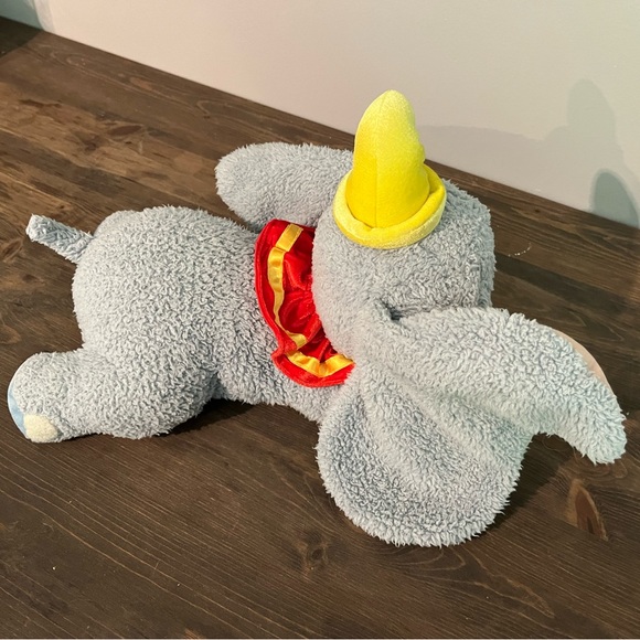 Disney Parks Dumbo Elephant Plush Stuffed Animal 16” With Feather - Picture 2 of 7